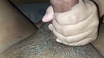 At first the girl didn’t want to, but instead spurted in her hand
