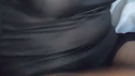 Atiqah massaging and exposing breasts