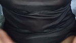 Atiqah massaging and exposing breasts