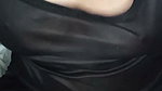 Atiqah massaging and exposing breasts