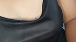 Atiqah plays with her breasts while wearing lotion