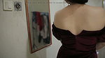 Beautiful Girl In Satin Dress