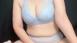 Beautiful hijab girl with white bra masturbates