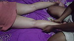 Beautiful wife massaged by her husband’s boss