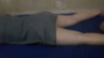 Beautiful woman erotic massage after work