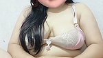 Beautiful woman with big teases solo masturbation