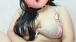 Beautiful woman with big teases solo masturbation