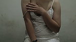 Big Ass Asian Girl Masturbation in Sexy Satin Dress