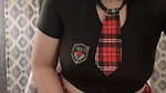Brutal masturbation of a student to the point of squirting