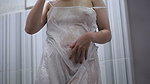 BUSH ASIAN GIRL SHOWERS WHILE MASTURBATION