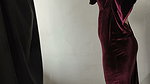 change clothes into a satin dress without wearing underwear and masturbate Indonesian porn