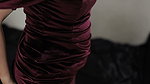 change clothes into a satin dress without wearing underwear and masturbate Indonesian porn