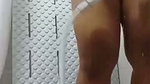chubby body widow show in the bathroom