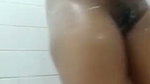 Compilation of videos of Indonesian mother-in-law taking a shower showing off her plump body