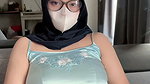 Fantasy Hijab Aunty Wearing Sexy Pajamas