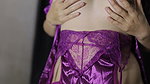 Filipino chick in order through online application using sexy purple lingerie in entot until satisfied 2