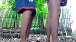 Fucking with a neighbor’s wife in the backyard garden