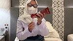 High school student masturbating in hotel room