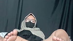 Hijab girl inserts dildo into chubby pussy, pleasure