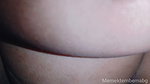 Hijab girl squirming while puffing