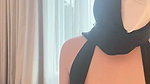Hijab indo wear backless dress