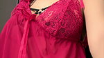Hilda horny lingerie slips nipple wet pussy