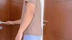 I forgot to close the door, the neighbors saw me masturbating