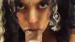 NAUGHTY INDIAN BABE SUCKING OFF HUGE COCK