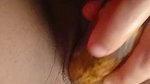 Masturbating