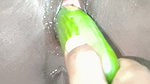 My Husband Enlarged My Pussy by Putting Cucumber in It.