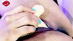 Pussy Massage with Dildo