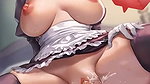 Aggressive Allure of a Japanese Blonde Maid Cosplayful