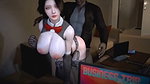 hot Asian slut naked her huge boobs have a hardcore sex with big dick and squirting a lot