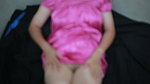 Indonesian girl wearing a sexy satin dress, masturbating until her pussy is very wet