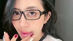 Indonesian model rubbing her pussy until squirt on her phone