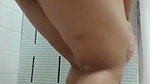 Indonesian mother-in-law sexy body yet fun to shower