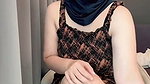 Indonesian woman strokes pussy until peeing