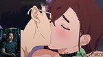 Japanese anime reaction momo chan and okarun
