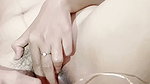 Lonely wife in husband’s living wanders alone to crot