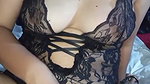 Malay widow playing with her breasts