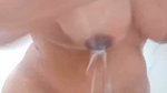 Masturbating with foaming soap while taking a shower feels fun