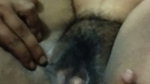 Mba Lia’s pussy is muddy and flooded with semen, very delicious
