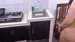 Mother-in-law and son-in-law have sex in the kitchen