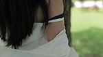 MY FIRST PUBLIC MASTURBATION , I WEAR SATIN WHITE SATIN DRESS