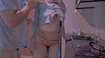 My friend’s mother made me horny while washing dishes in the kitchen
