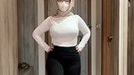 My lover warming up before jogging looks mentul breasts