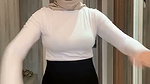 My lover warming up before jogging looks mentul breasts