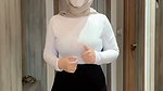 My lover warming up before jogging looks mentul breasts
