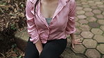 Outdoors, a busty Indian village girl is fucked by a masseuse using oil and creampie