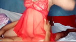 red lingerie so horny